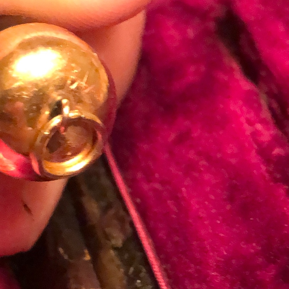 Antique Gold and Black Mano Figa Charm. - Picture 14 of 16